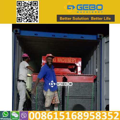 St. Catherine, Jamaica customer get QT424 building block machine in